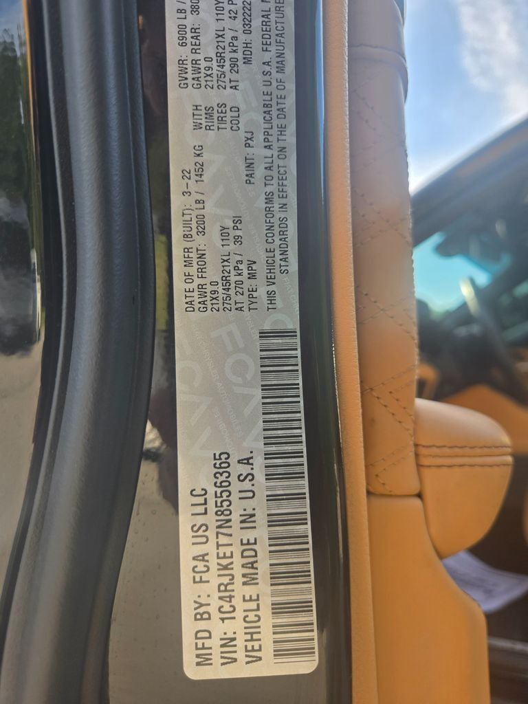 2022 Jeep Grand Cherokee L Summit