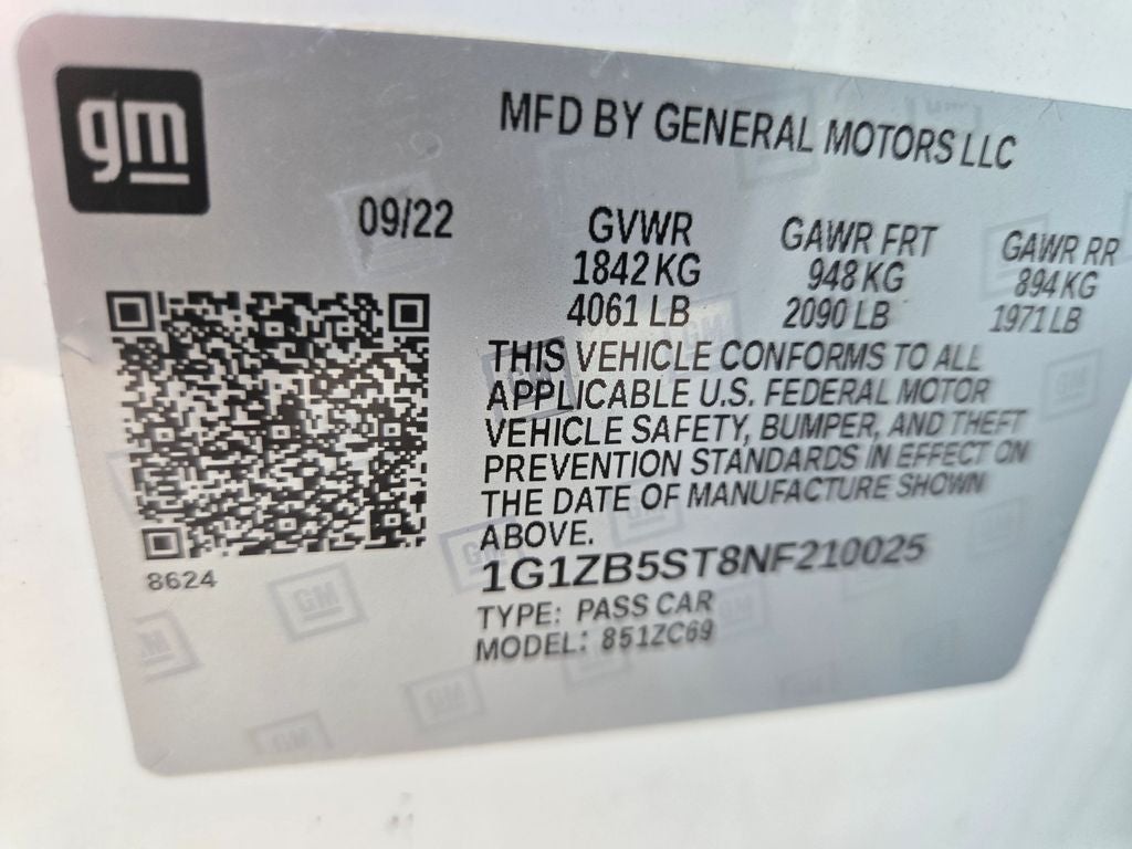 2022 Chevrolet Malibu LS 1LS