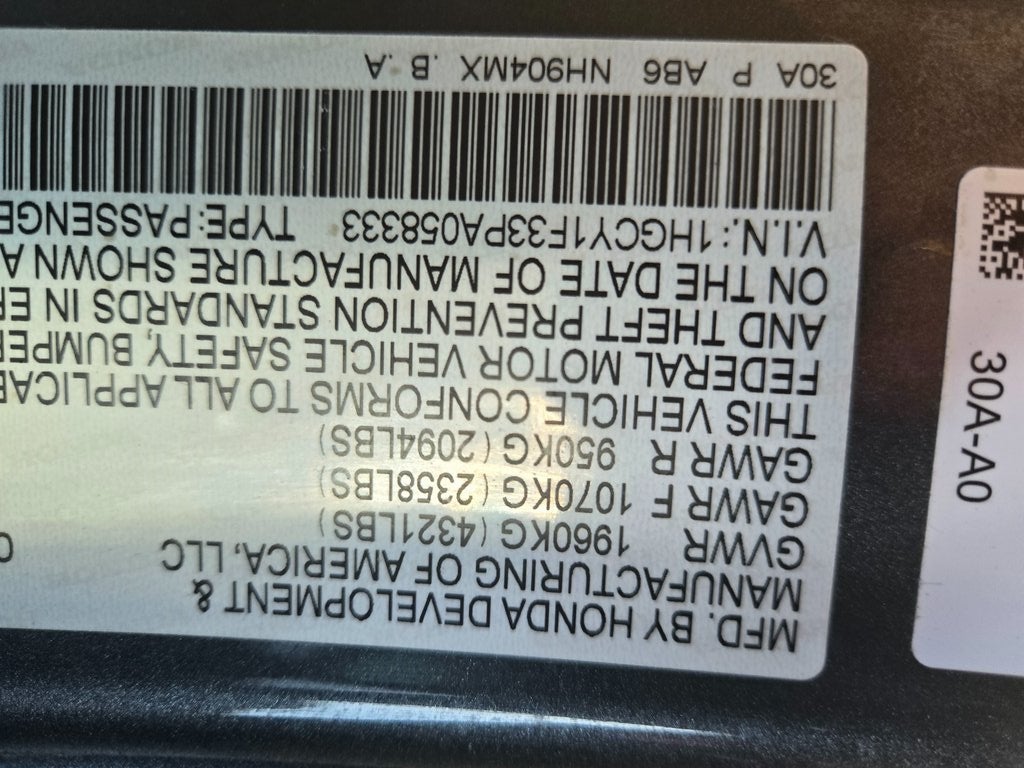 2023 Honda Accord EX