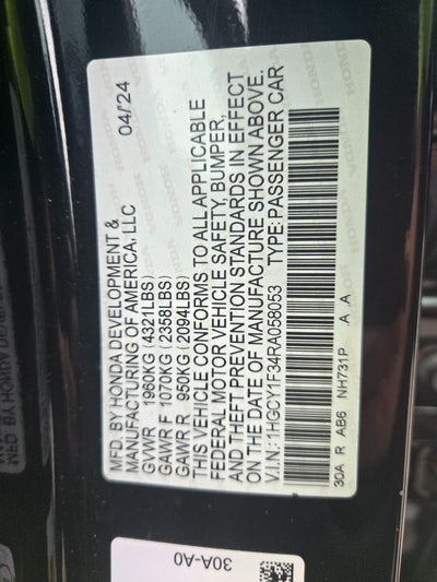 2024 Honda Accord EX