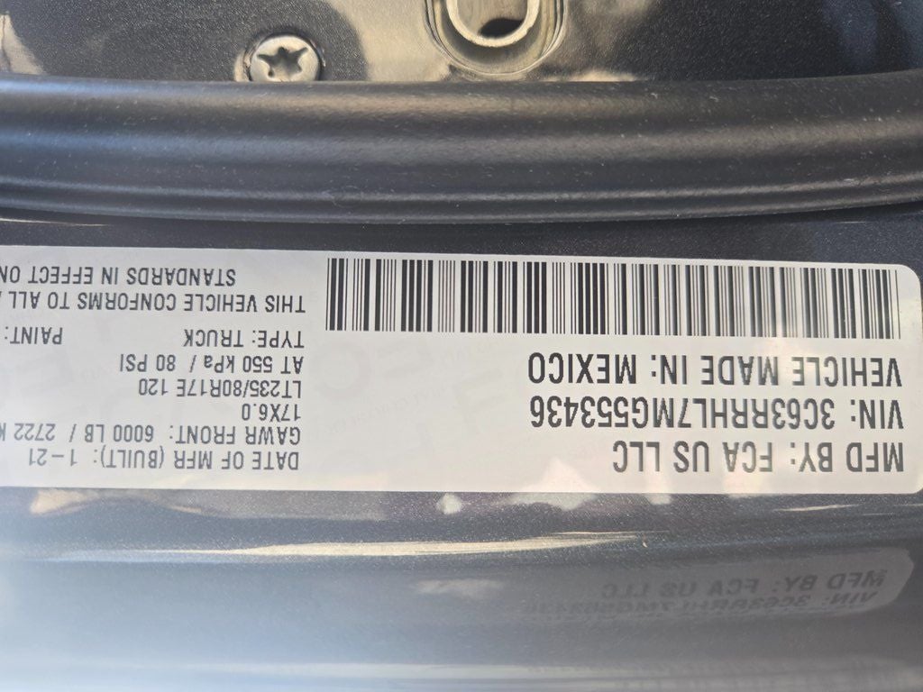 2021 RAM 3500 Big Horn