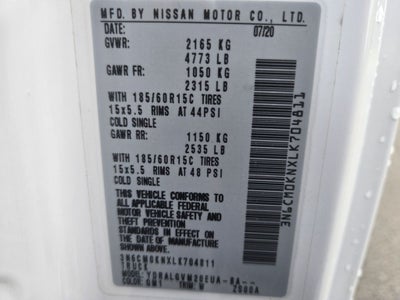 2020 Nissan NV200 SV