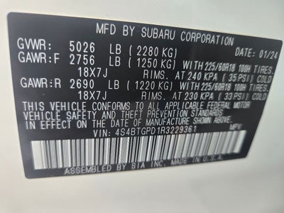 2024 Subaru Outback Touring XT
