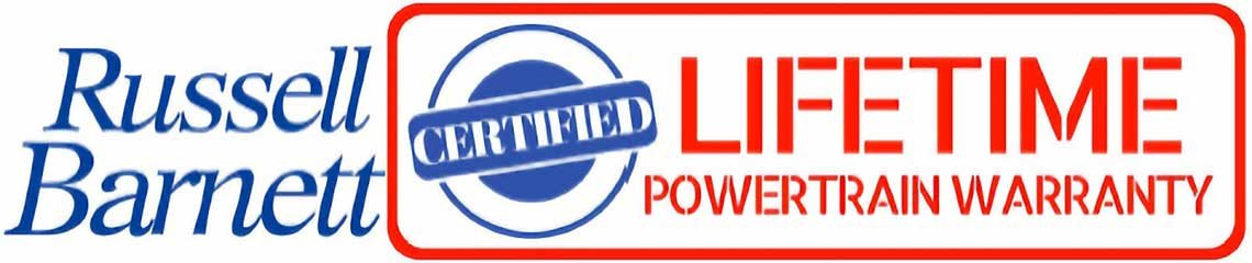 Russell Barnett Lifetime Powertrain Warranty
